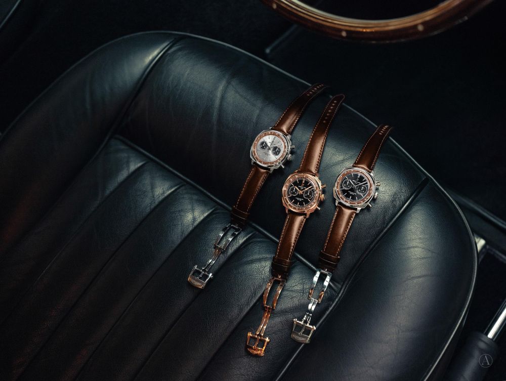 The Breitling Top Time Aston Martin DB5 Tribute Collection.