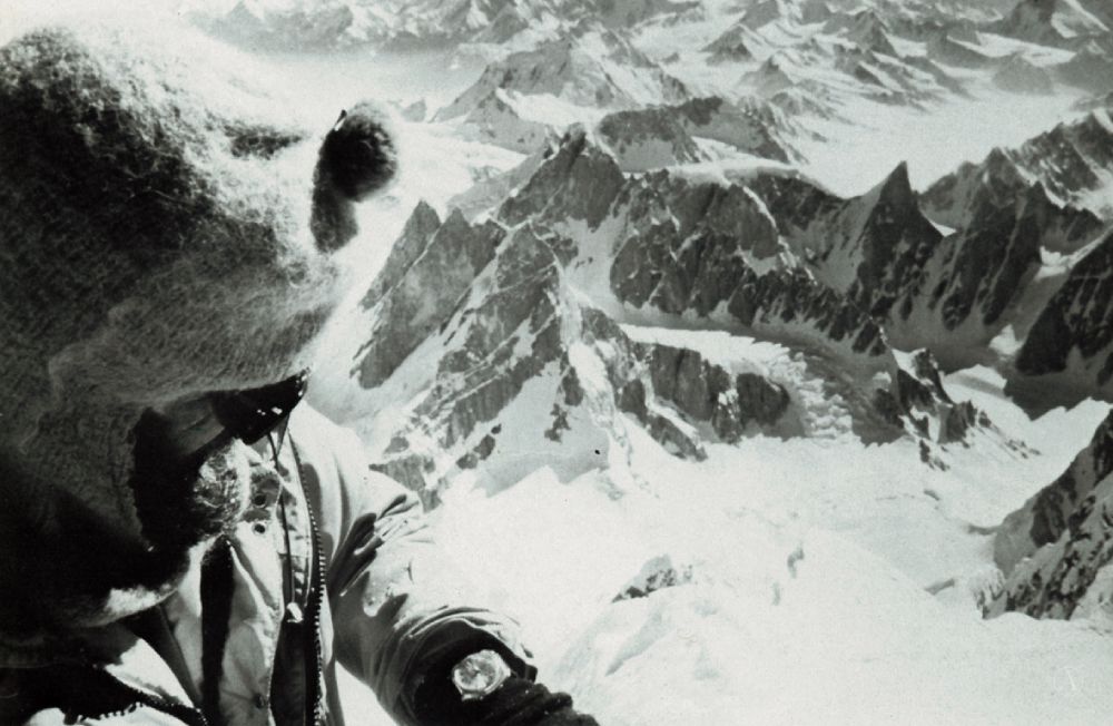 The Dhaulagiri Himalayan Expedition with a Certina on wrist.