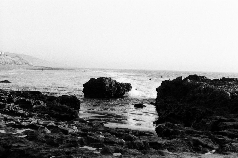 Photograph of rockpools in Morocco.
